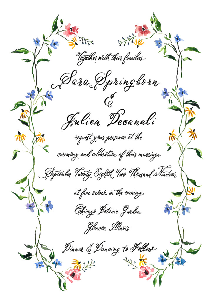 Spring Dec Wedding Invite!