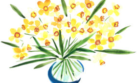 Daffodil Bouquet | 11×14 watercolor